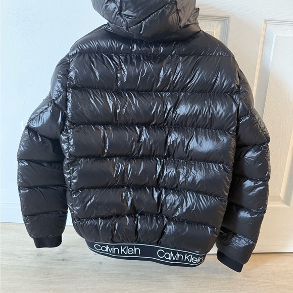 Calvin Klein Black and Gray Puffer Jacket - Picture 2 of 6